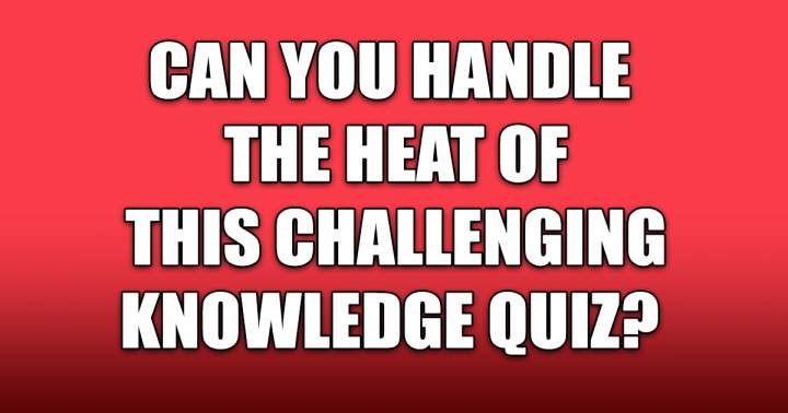 Challenging Knowledge Quiz