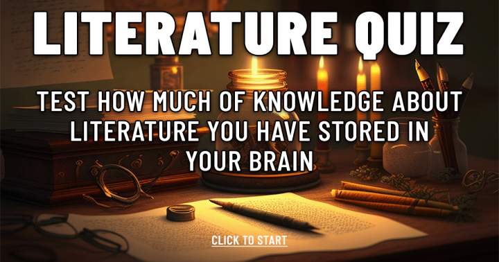 Banner for Literature Quiz