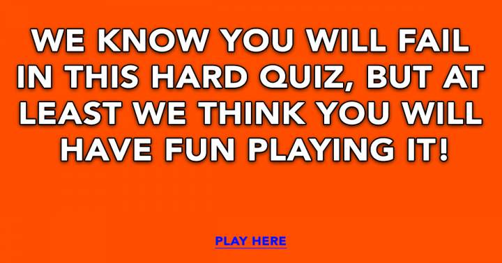 Hard Trivia Quiz