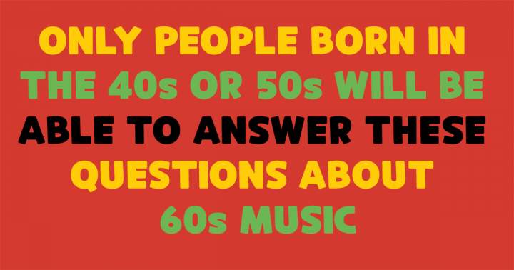 60s pop music quiz