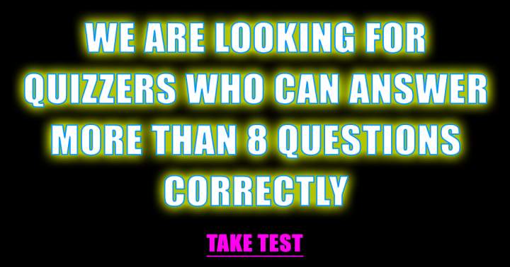 Are you the quizzer we are looking for?