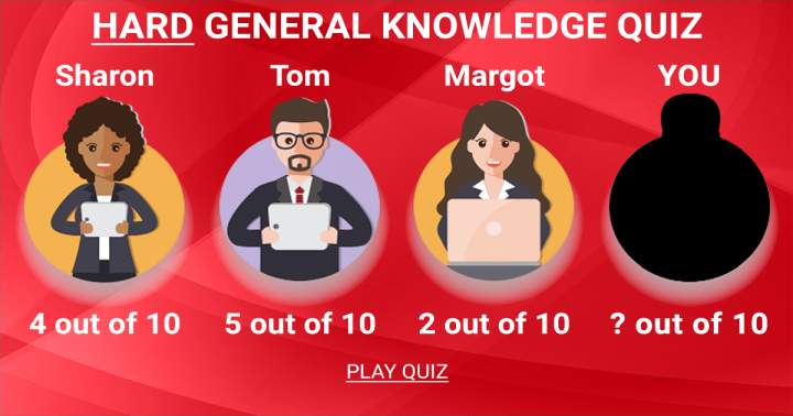 Challenging General Knowledge Quiz.