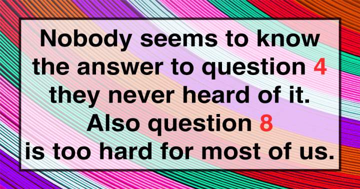 Quiz on General Knowledge