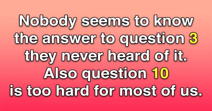 Quiz yourself with this knowledge game.