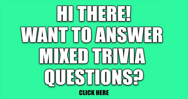 A compilation of miscellaneous trivia questions.