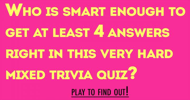 Trivia Quiz with a Mix of Topics