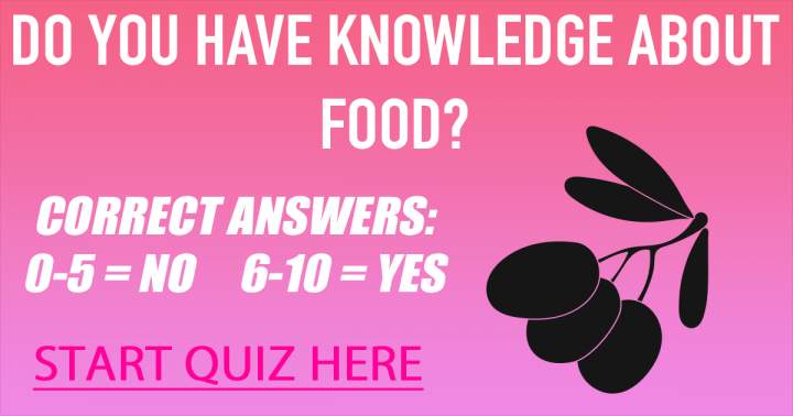 Quiz about food.