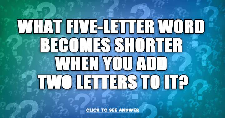 Would you be able to solve this riddle?