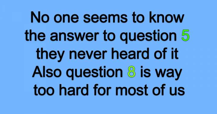 The answers appear to be unknown to everyone.