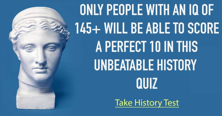 Quiz That Poses a Challenge on History