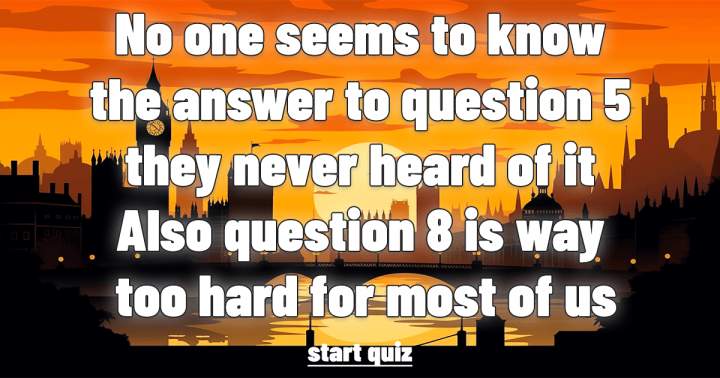 The answers seem to be unfamiliar to all.