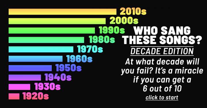 Who Sang These Songs? Decade Edition!