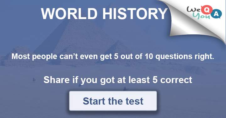 Banner for 10 Questions about world History