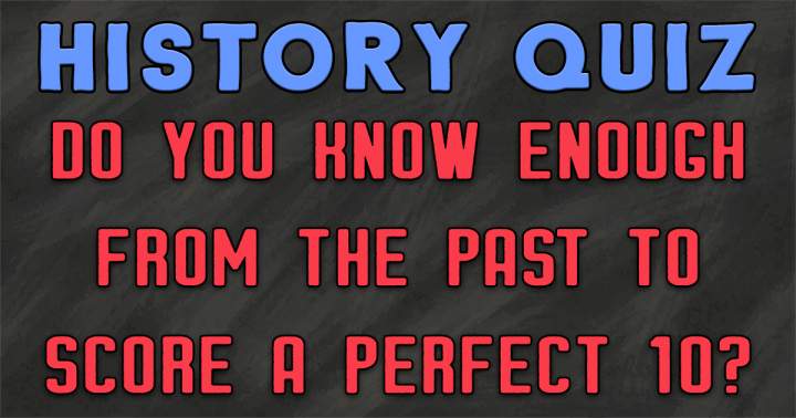 Historical Trivia Test