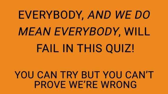 Challenging Knowledge Quiz