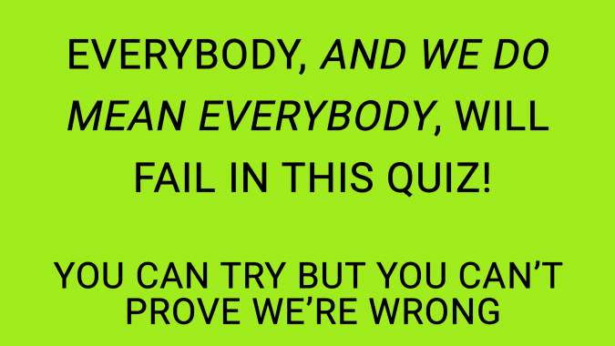 Challenging Knowledge Quiz
