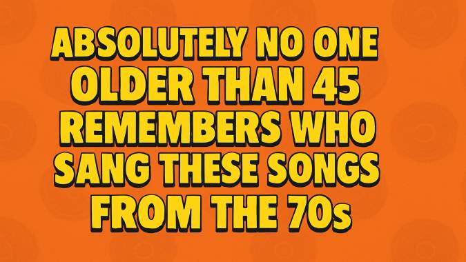 Banner for Who sang those 70s songs?