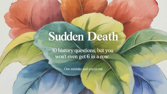 Banner for Quiz on historical events