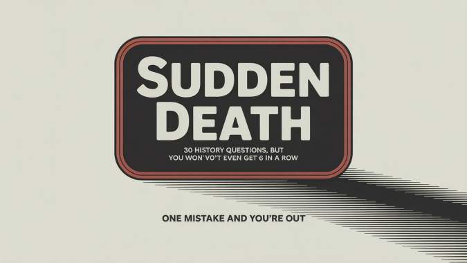 Banner for Sudden Death history Quiz