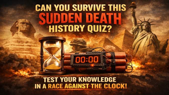 Banner for Can You Survive This Sudden Death History Quiz?