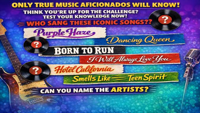 Banner for Can You Guess Who Sang These Songs?