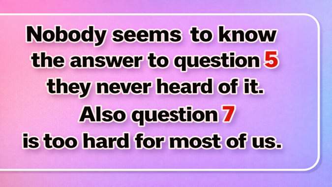 Banner for Can You Pass This Crazy Difficult Trivia Quiz?