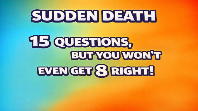 Banner for Hard Sudden Death Trivia Challenge!