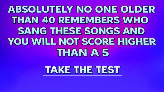 Banner for Can you tell who sang these songs?