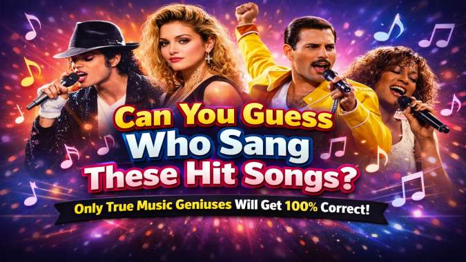 Banner for Can You Guess Who Sang These Hit Songs?