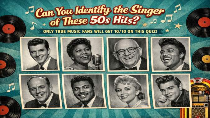 Banner for Can You Identify the Singer of These 50s Hits?
