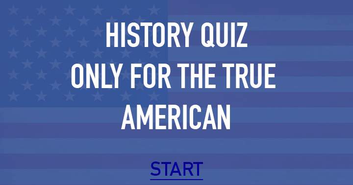 Banner for This one is only for the true american