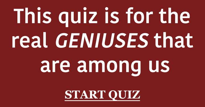 Banner for For the real Genius only