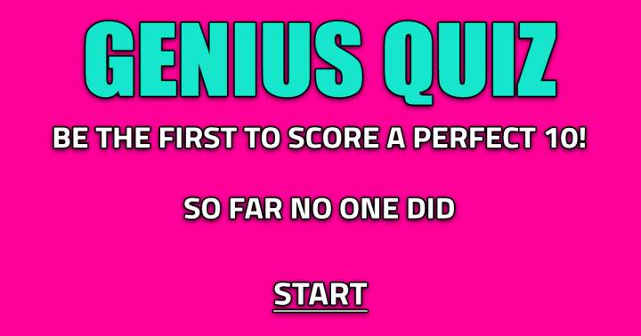 Genius Quiz