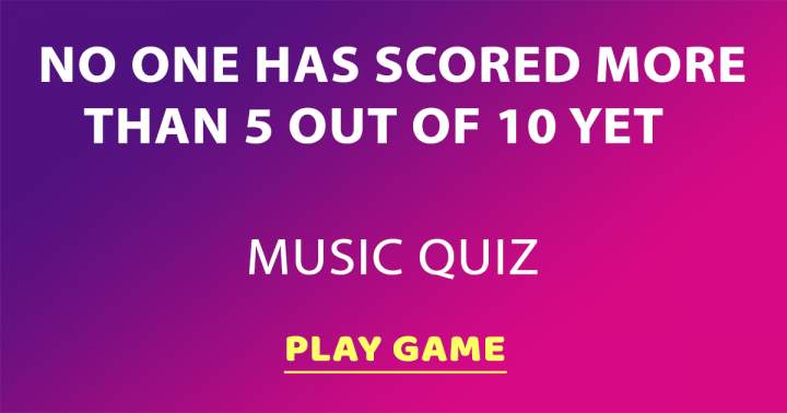 Music Quiz For Intelligent People