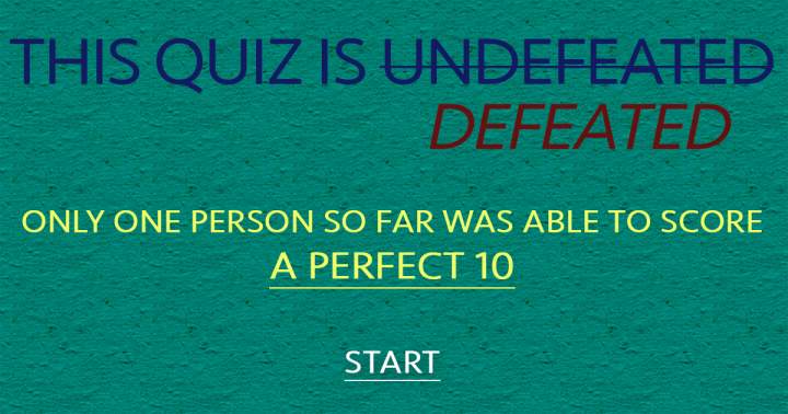 Undefeated Knowledge Quiz