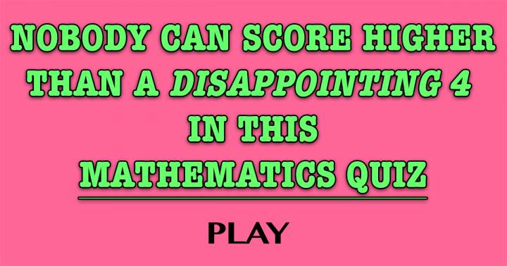 Mathematics Quiz