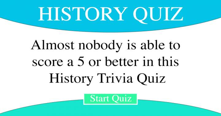 History Trivia Quiz