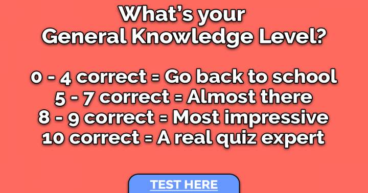 General Knowledge Test