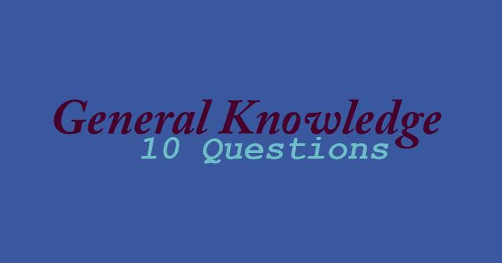 Banner for 10 questions general knowledge quiz