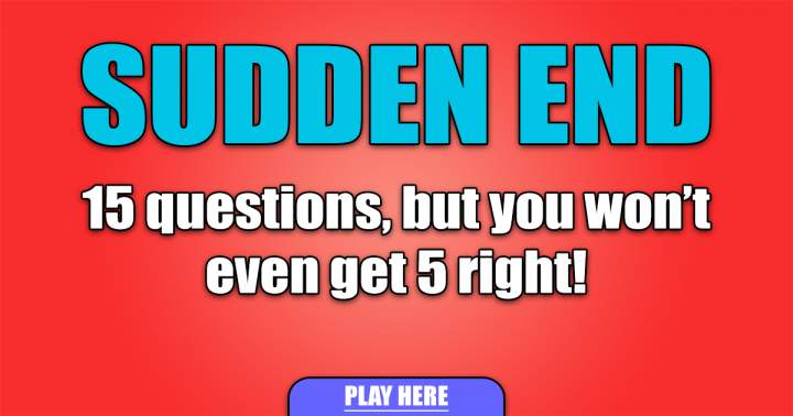 Mixed Sudden End Quiz