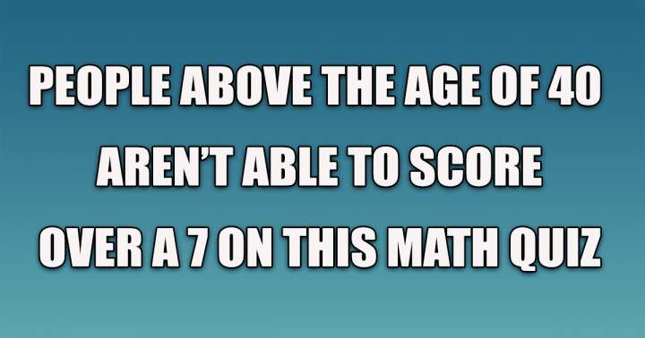 Math Trivia