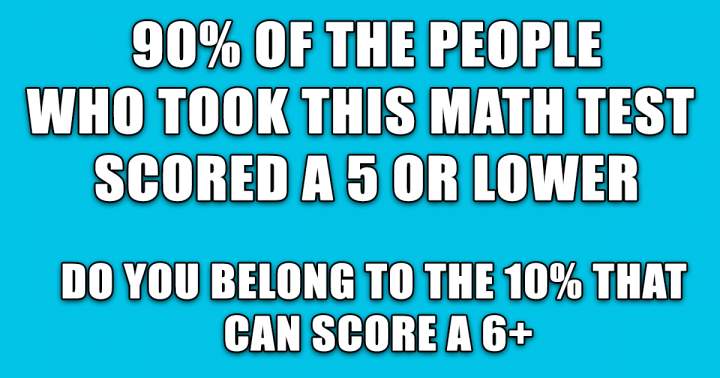 Mathematics Test