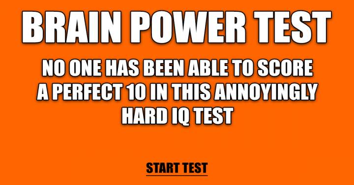 Brain Power Test