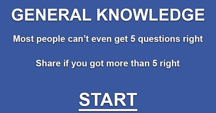 Banner for General Knowledge. Can you score a 5 out of 10 or better ?