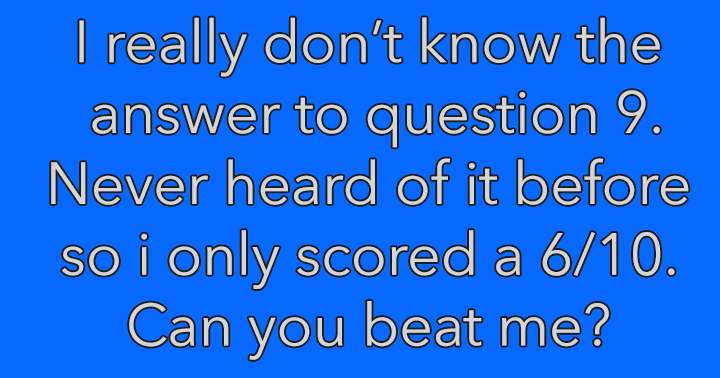 Do you know the answer to question 9?