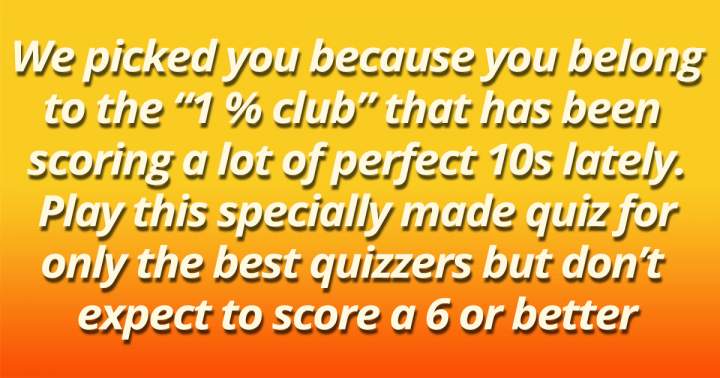 1% Club Trivia Quiz